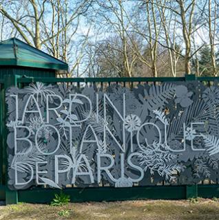 Mobilier extérieur des jardins botaniques de Paris