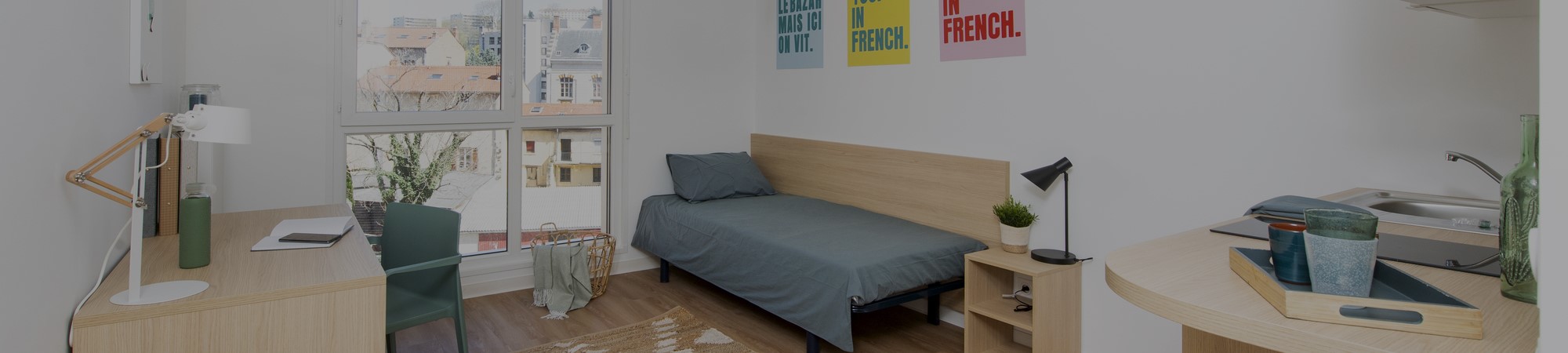 Agencement de résidences étudiantes à Lyon