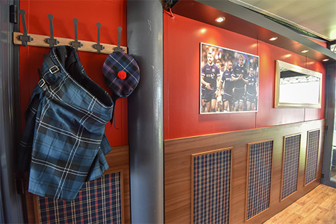 Agencement loges de stade : décoration