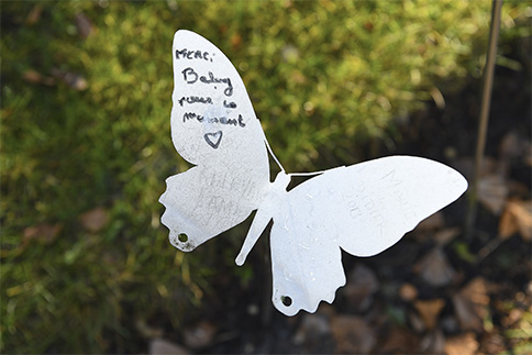 Décoration en acier galvanisé : papillons en acier décoratif