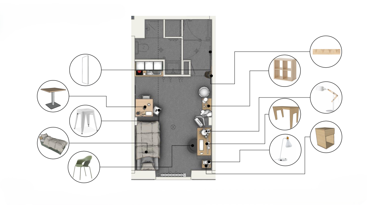 plan d'implantation résidence serin