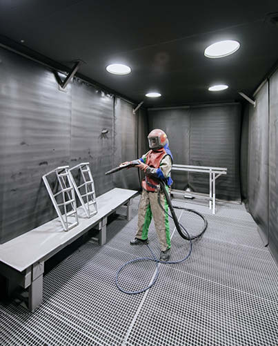 Cabine de grenaillage