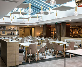 agencement hôtel ; espace salle restaurant