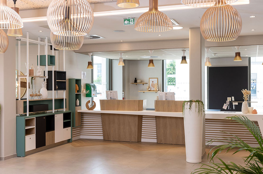 Agencement espace réception Hôtel Hilton Garden Inn Tours Centre