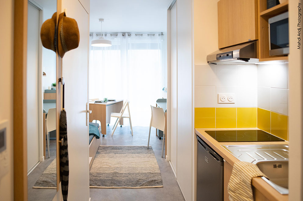 aménagement studio Studéa Paris Riquet