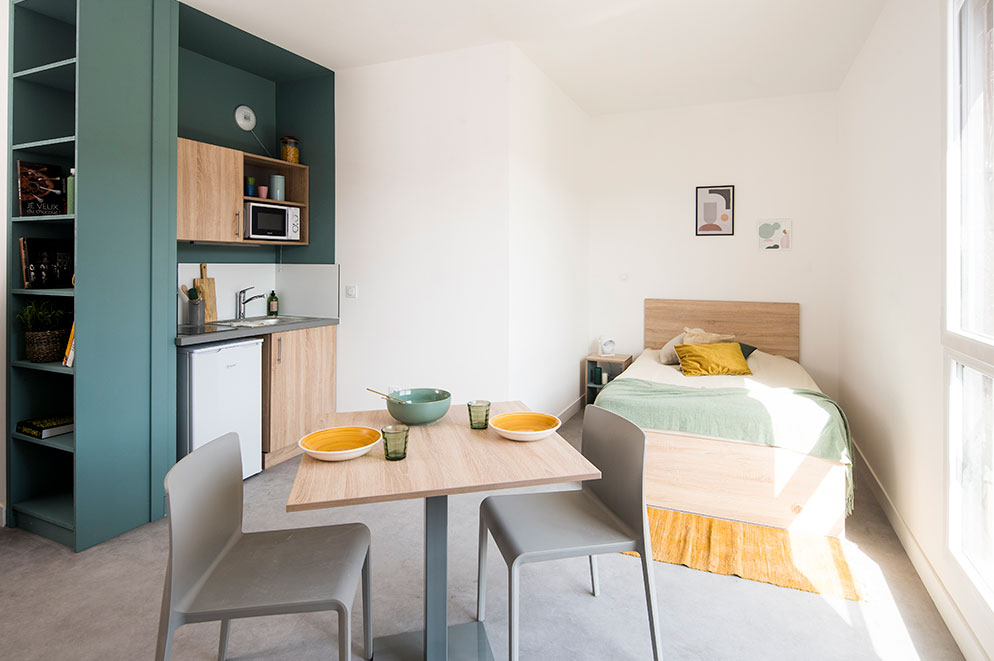 agencement résidence étudiante campus Martelet - Limas  