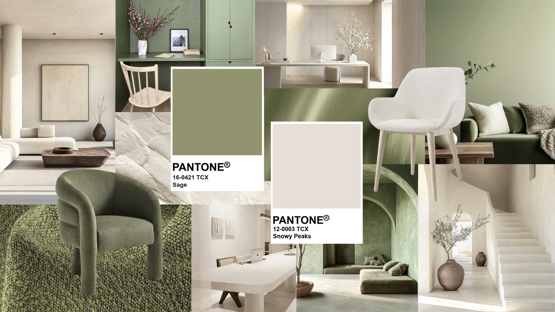 vert sauge et bois clair