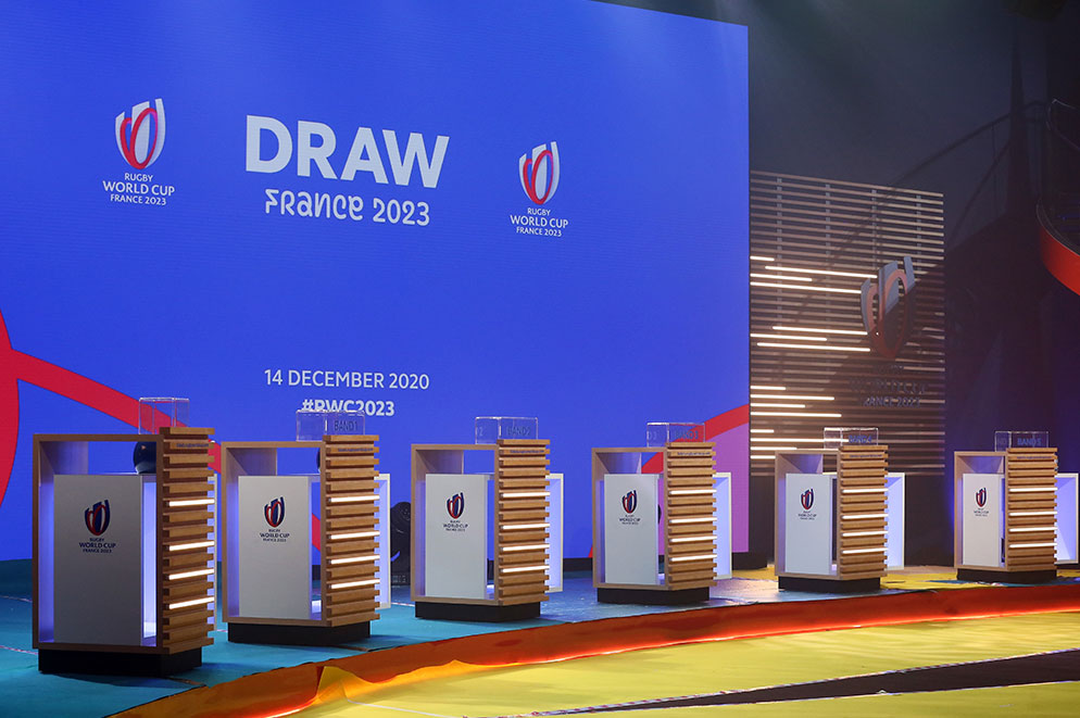 fabrication pupitres tirages au sort coupe du monde rugby