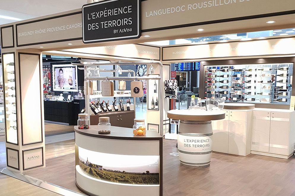 agencement pop up store AdVini  