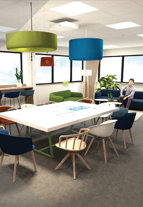 Plan 3D espace de travail