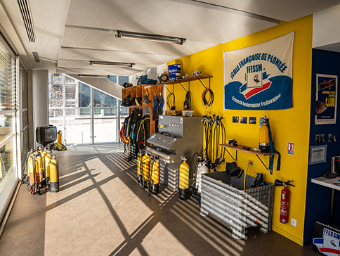 aménagement Grotte Cosquer Marseille GL events local plongée