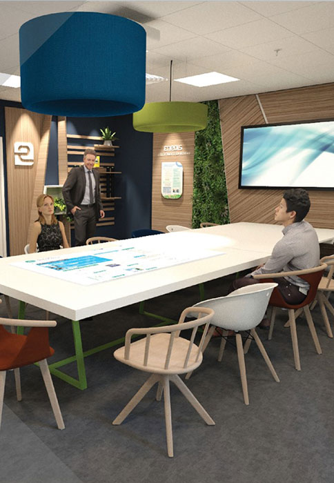 Plan 3D espace de travail