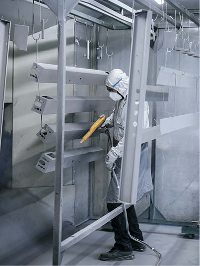 Cabine de peinture poudre