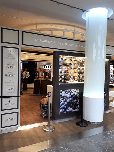 agencement pop up store AdVini 