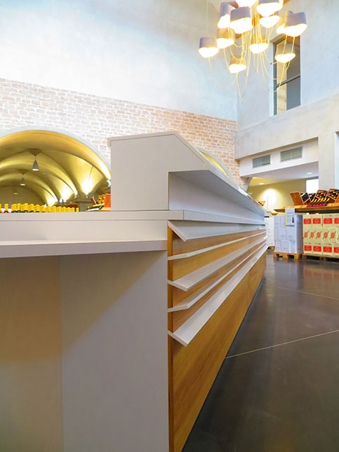 agencement caveau vignobles de Buxy - meuble sur-mesure