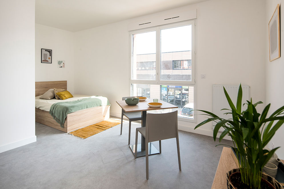 agencement résidence étudiante campus Martelet - Limas  