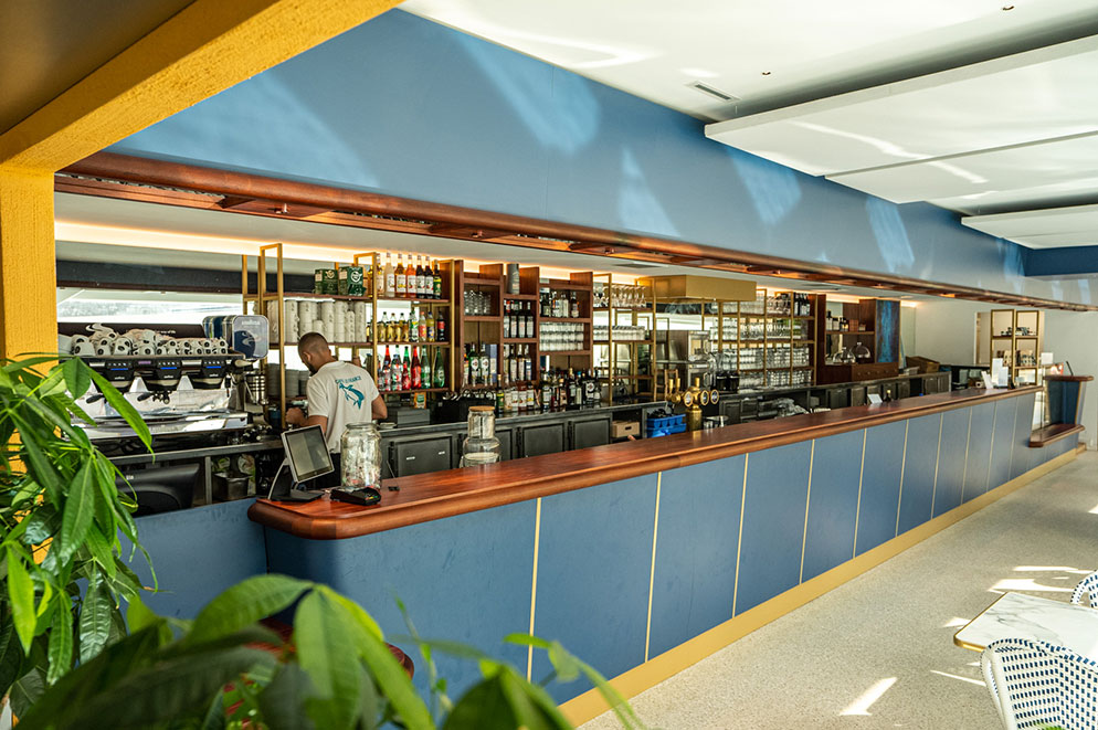 aménagement Grotte Cosquer Marseille GL events bar