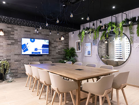 Agencement salon oenologie Hôtel Hilton Garden Inn Le Havre 