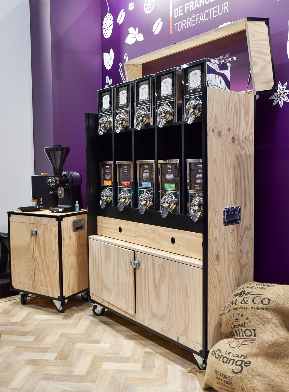 meuble café en vrac