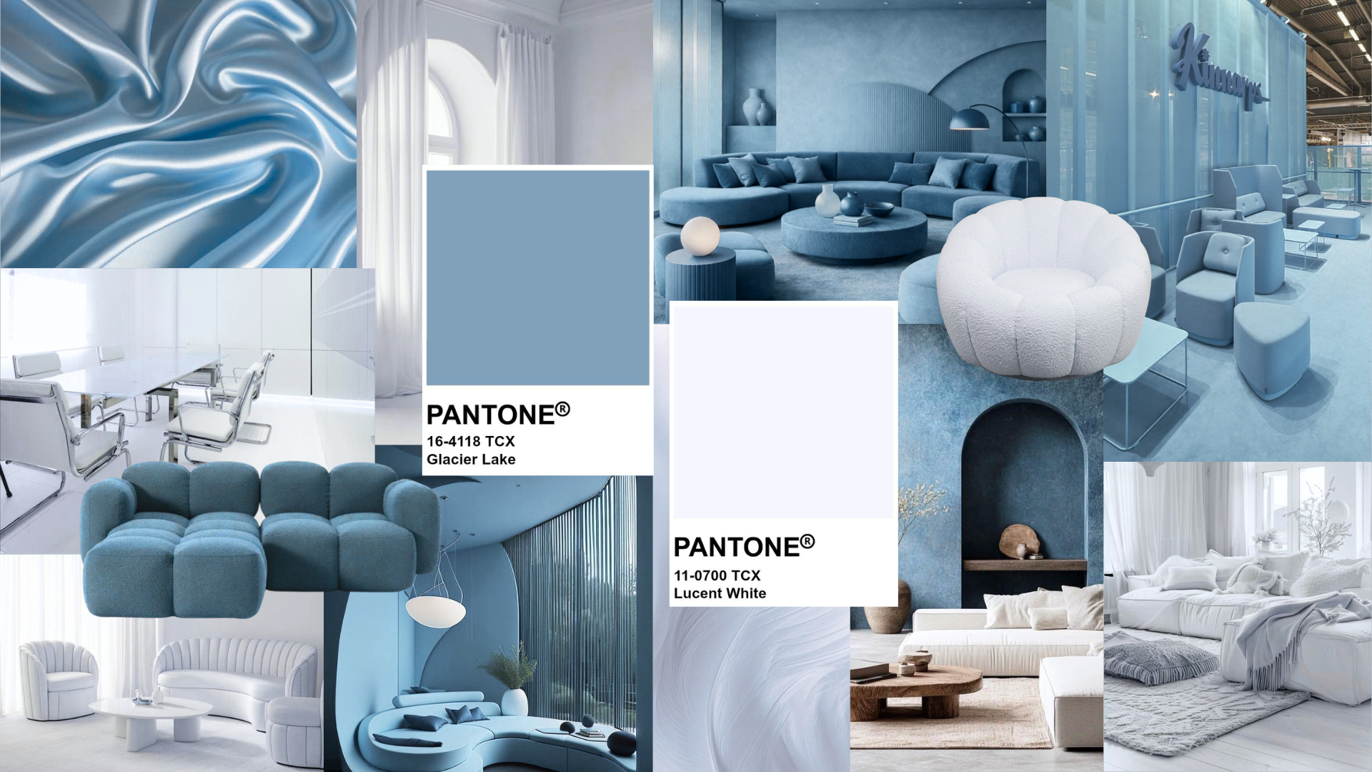 bleu glacier et blanc cassé