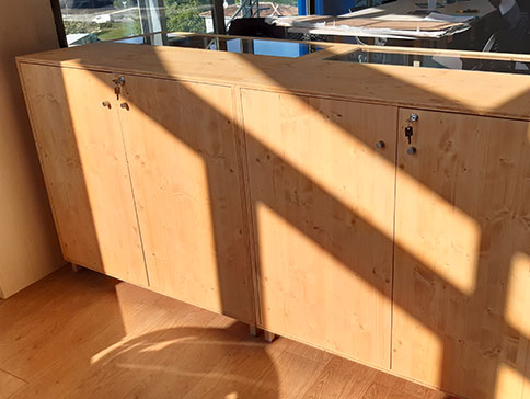 meuble de rangement menuisé