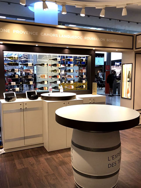 agencement pop up store AdVini  