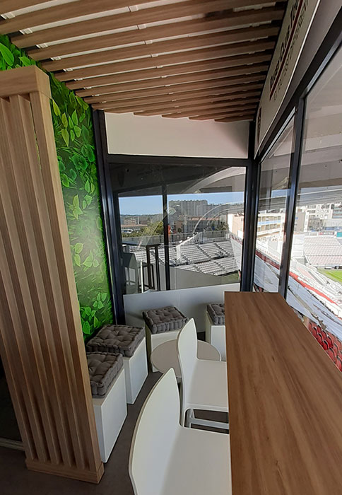 Agencement loges stade Mayol - Rugby Club Toulonnais