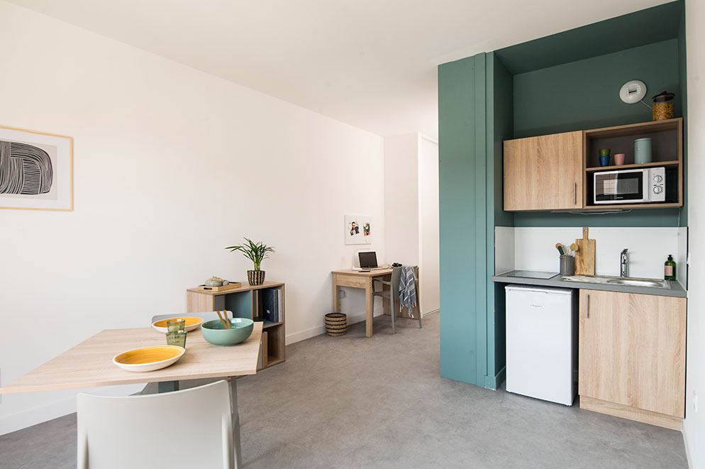 agencement résidence étudiante campus Martelet - Limas  