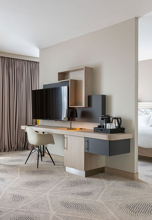 Agencement chambre Hôtel Hilton Garden Inn Tours Centre