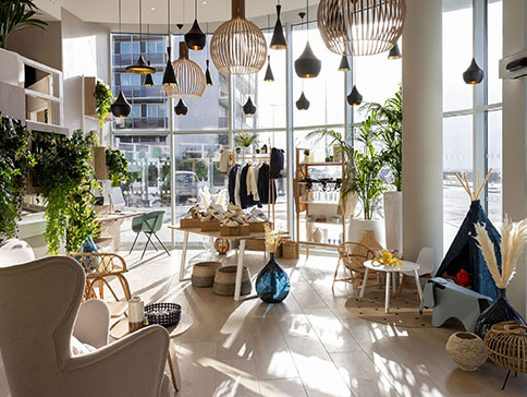 Agencement concept store hôtel Hilton Garden Inn Le Havre