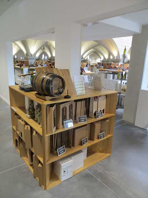 agencement caveau vignobles de Buxy - meuble sur-mesure