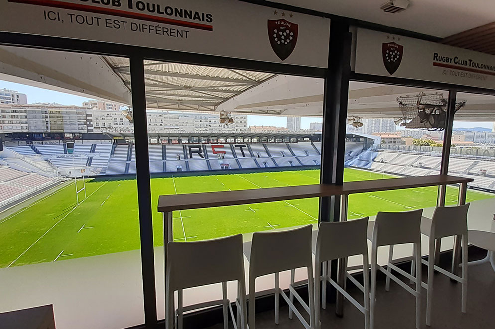 Agencement loges stade Mayol - Rugby Club Toulonnais