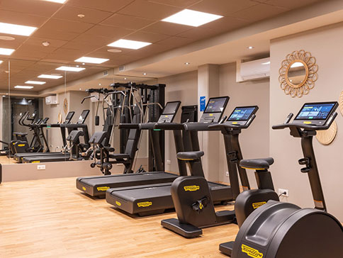Agencement salle fitness Hôtel Hilton Garden Inn Le Havre 