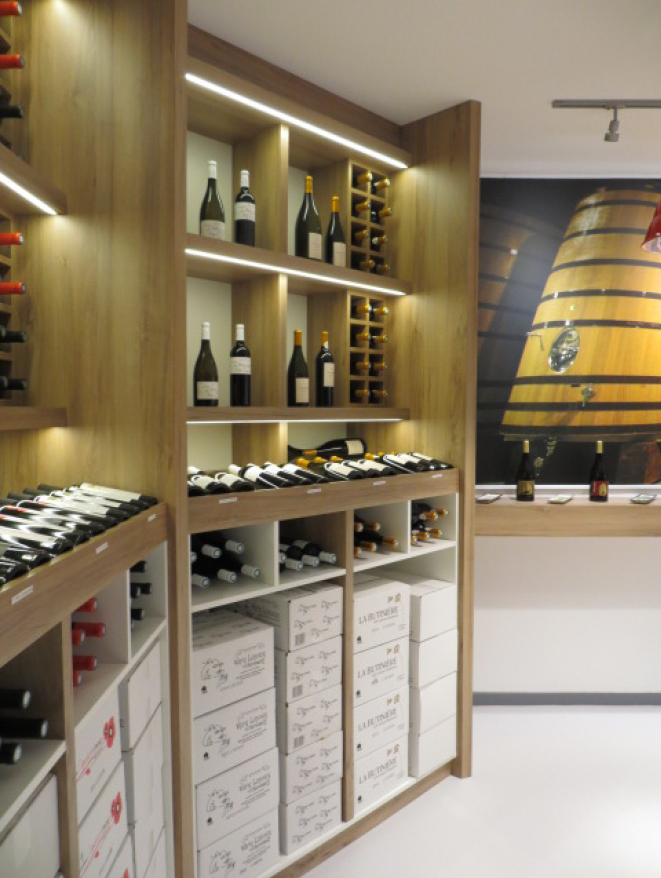 Agencement cave à vin