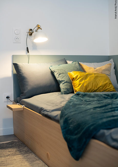 aménagement espace nuit - studéa Paris Riquet