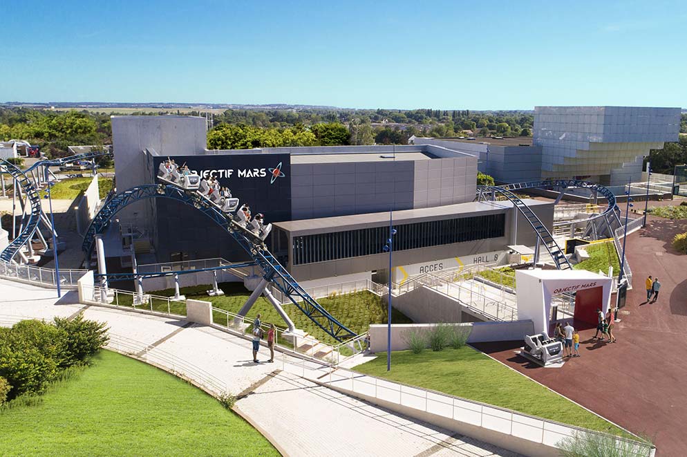 objectif mars futuroscope, nouvelle attraction 2020, roller coaster  