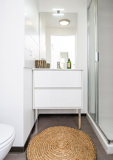 aménagement espace salle de bain ; résidence Origin Campus