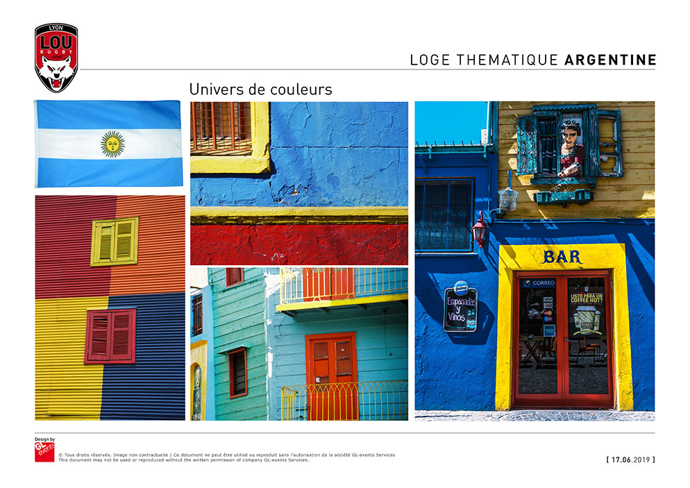 Image du quartier traditionnel de la Boca : murs colorés