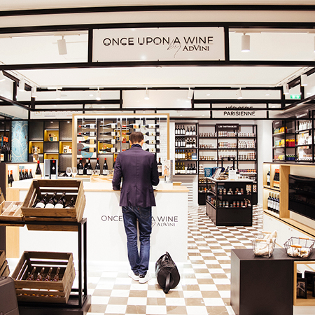 Agencement Corner de vente AdVini « Once Upon A Wine »
