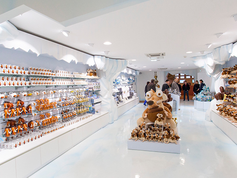 Agencement Boutique L'âge de Glace au Futuroscope