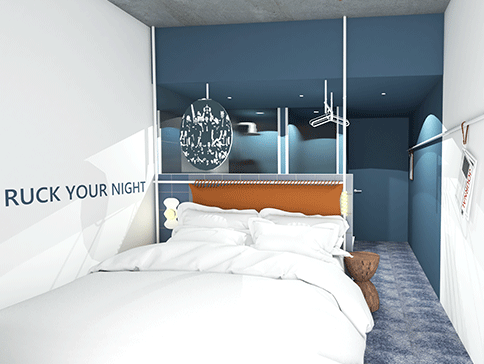 Chambre hôtel The Ruck