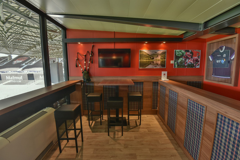 Agencement loges stades - club de rugby