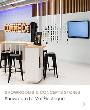 Agencement showroom Le Mat'Electrique