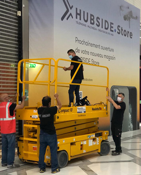 équipe d'experts en palissade de travaux et signalétique