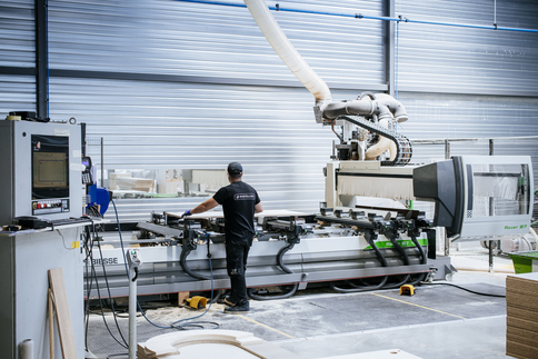 Atelier de fabrication - menuiserie agencement