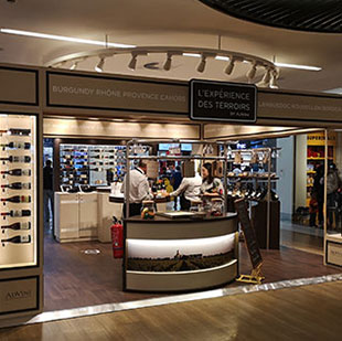 agencement pop up store Advini