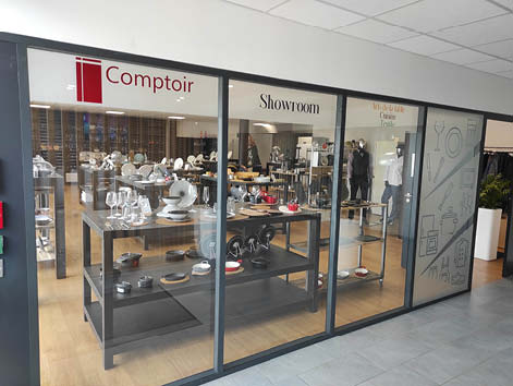 Agencement showroom Comptoir de Bretagne - Rennes