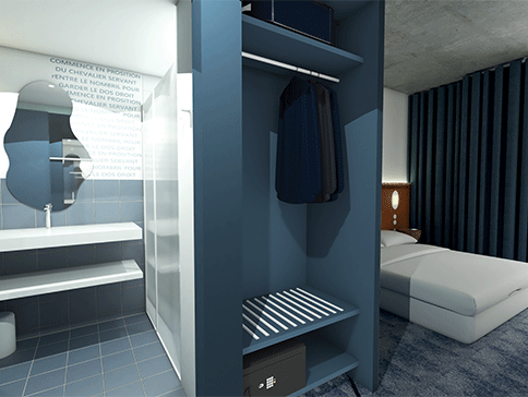 Chambre hôtel The Ruck