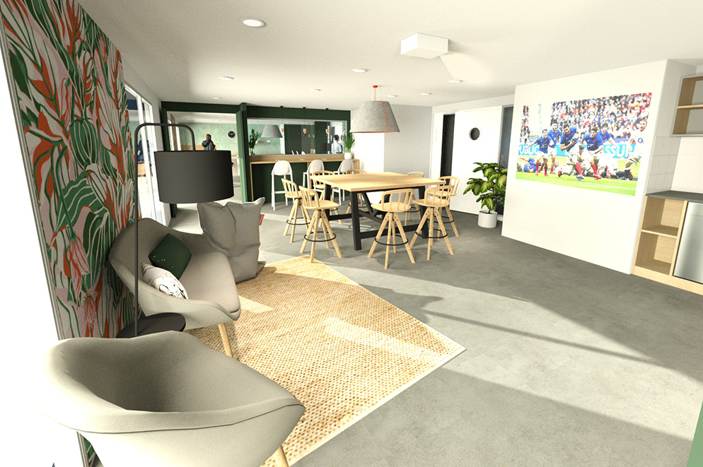 agencement espace détente - Résidence Studéa Riquet  