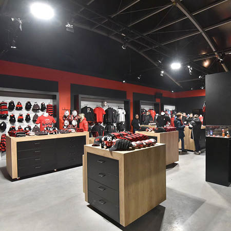 Agencement Boutique du LOU Rugby